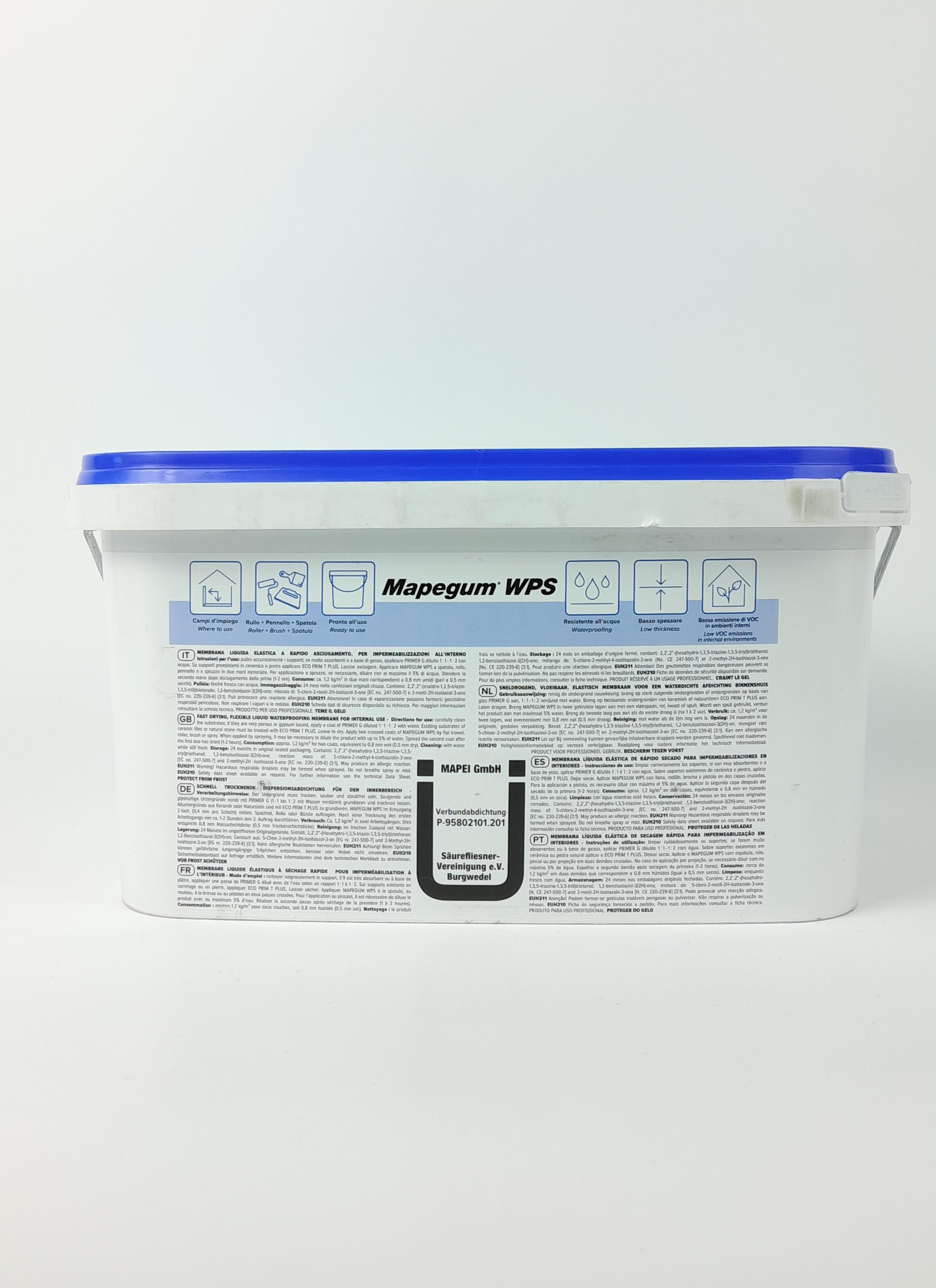 MAPEGUM WPS акриловый полимер для гидроизоляции (5 кг), MAPEI