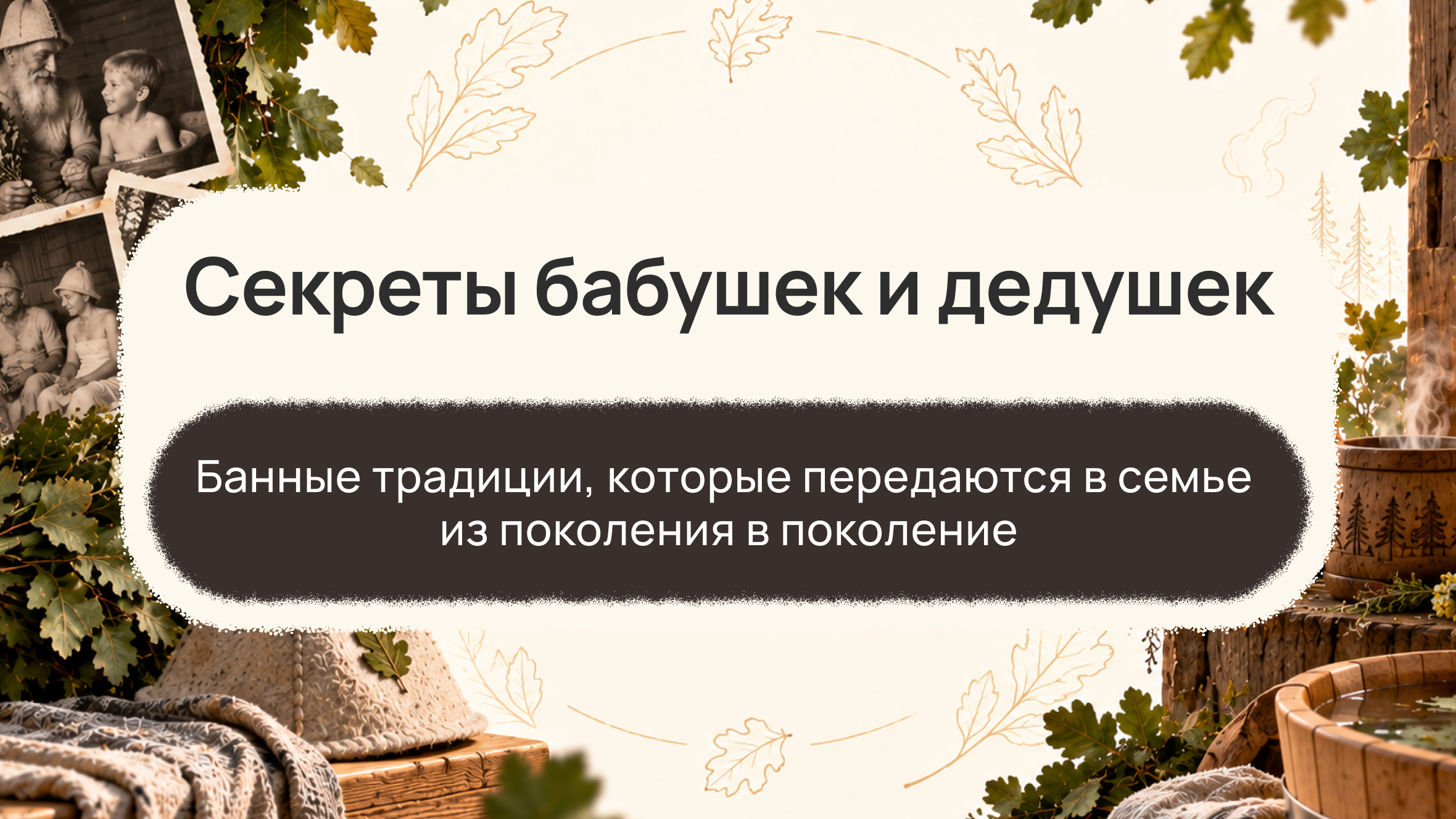 Секреты бабушек и дедушек: банные традиции, которые передаются из поколения в поколение