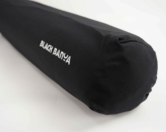 Простынь на валик под ноги плотной набивки BLACK BANYA 70х15