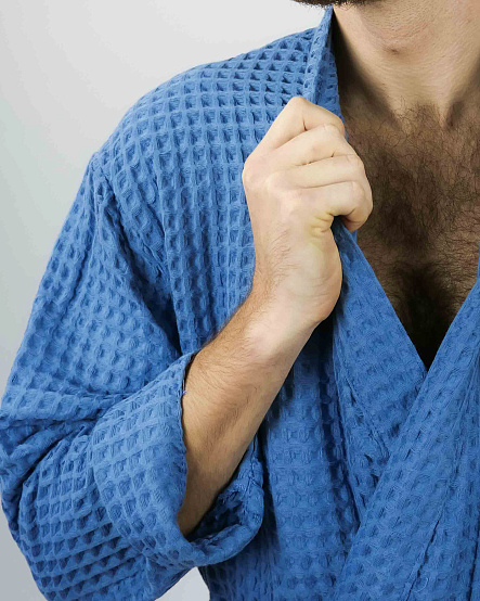 Халат мужской Чистопар р. 2XL-3XL (52-54), цвет джинс