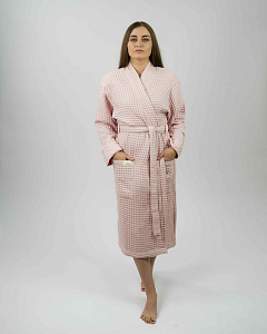 Халат женский Чистопар р. L-XL (48-50), цвет пудра