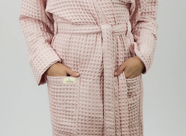 Халат женский Чистопар р. L-XL (48-50), цвет пудра