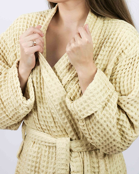 Халат женский Чистопар р. L-XL (48-50), цвет бежевый
