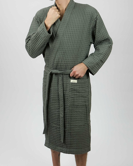 Халат мужской Чистопар р. 2XL-3XL (52-54), цвет хаки