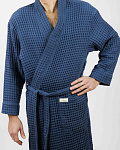 Халат мужской Чистопар р. 2XL-3XL (52-54), цвет синий графит
