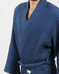 Халат мужской Чистопар р. 2XL-3XL (52-54), цвет синий графит