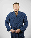 Халат мужской Чистопар р. 2XL-3XL (52-54), цвет синий графит