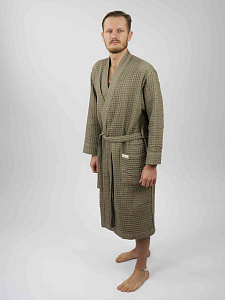 Халат мужской Чистопар р. 2XL-3XL (52-54), цвет мокко