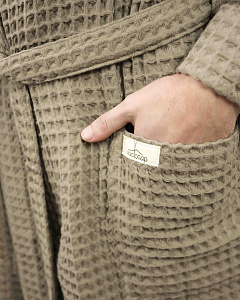 Халат мужской Чистопар р. 2XL-3XL (52-54), цвет мокко