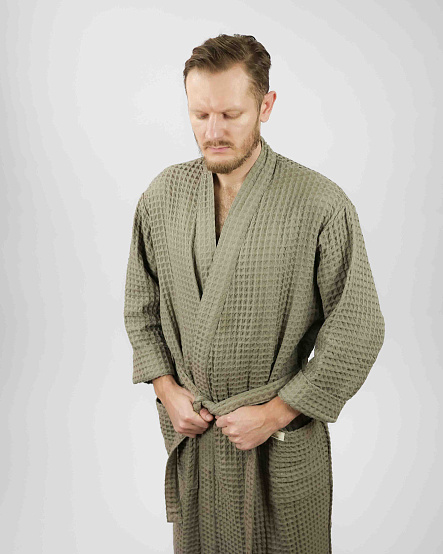 Халат мужской Чистопар р. 2XL-3XL (52-54), цвет мокко