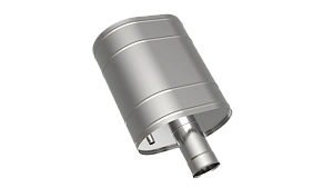 Бак на трубе для печи, 60л, ф 115, AISI 439/0,8мм, (штуцер 3/4")