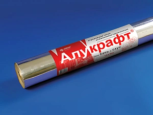 Фольга Алукрафт 1200*15000 алюминиевая на бумажной основе А 18м2