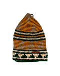 Шапка вязаная для бани Woodson Viking, орнамент, без косичек (жёлтый)