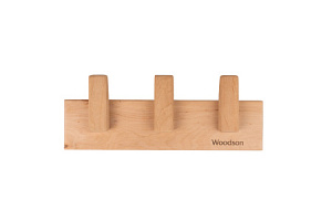 Вешалка Woodson D3, 3 крепления, липа