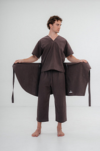 Килт мужской, цвет графит, Крапива 100%, р-р XL-XXL
