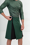 Килт муж софт, цвет зеленый+коричневый, Полиэстер 100%, р-р M-L
