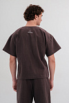Футболка мужская, цвет графит, Крапива 100%, р-р XL-XXL