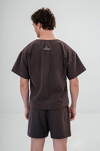 Шорты мужские, цвет графит, Крапива 100%, р-р XL-XXL