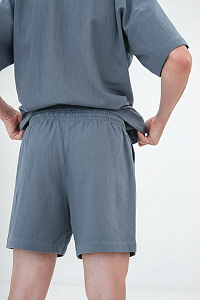 Шорты мужские, цвет серо-голубой, Крапива 100%, р-р M-L