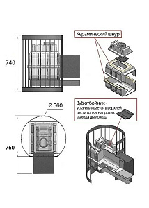 Печь Везувий Легенда Стандарт 28 (ДТ-4)