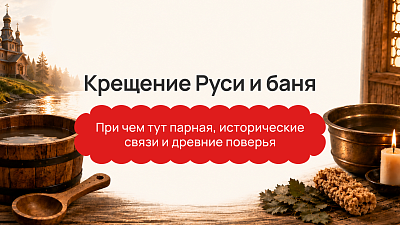 Крещение Руси и баня: при чём тут парная, исторические связи и древние поверья