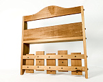 Полка-вешалка под шампуни оригинальная 5 крючков 550*520*100 термолипа