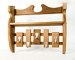 Полка-вешалка под шампуни с металл. крючками №1 5 кр 500*550*90 термолипа