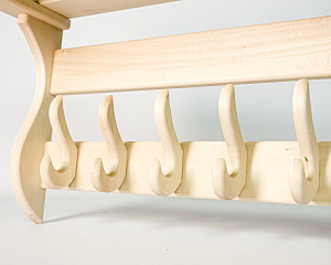 Полка-вешалка ( двойной крючок) 6 кр 730*350*220
