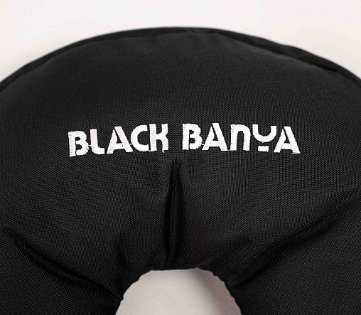 Подушка для бани второе дыхание BLACK BANYA 35*35
