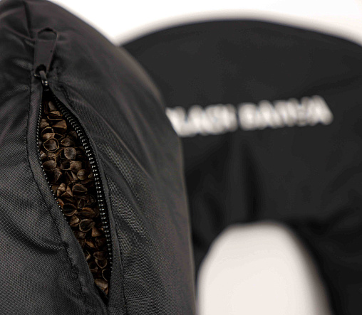 Подушка для бани второе дыхание BLACK BANYA 35*35