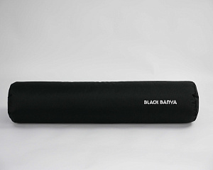 Валик под ноги для бани плотной набивки BLACK BANYA 70*15